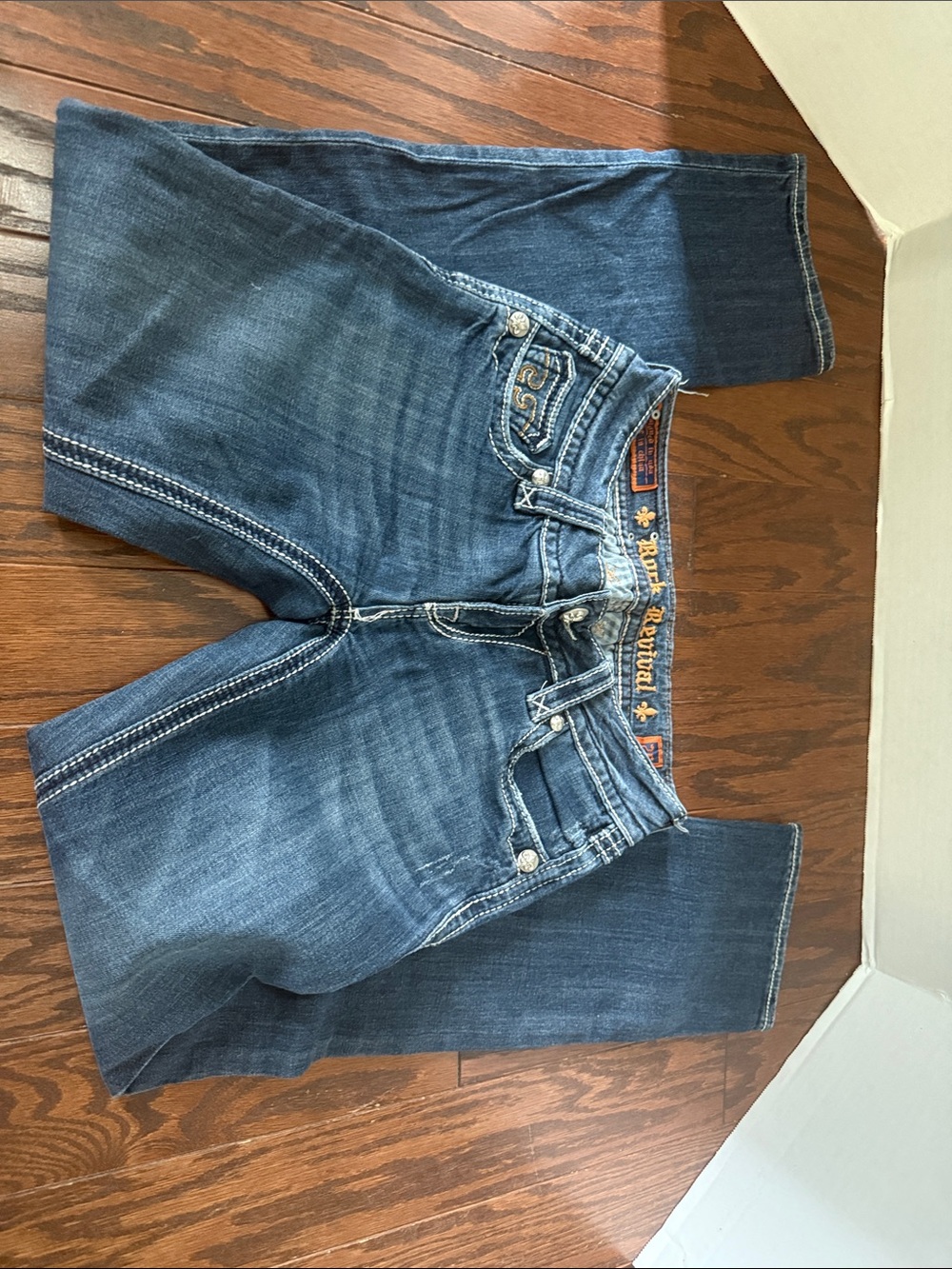 True Religion Mid Blue Straight Leg Jeans
